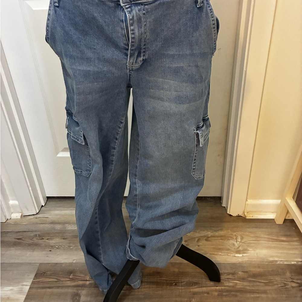 YMI Women's Blue Flare Jeans